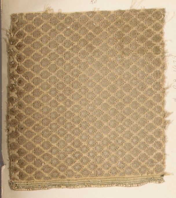 Fragment, Silk, metal thread, Italian 