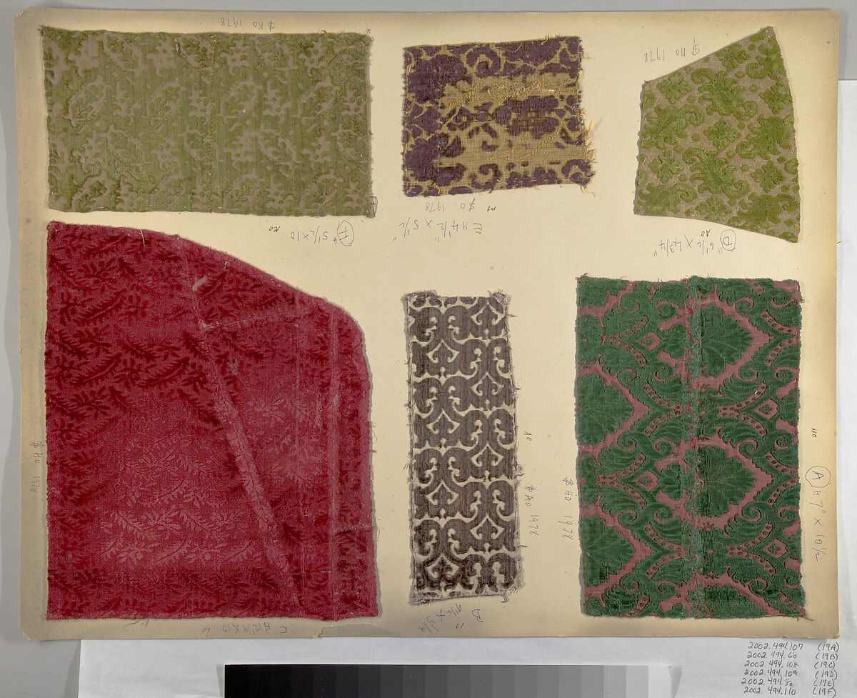 Fragment, Silk, Italian