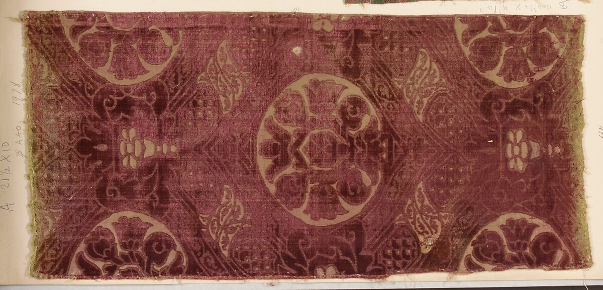 Fragment, Silk, Italian, Genoa? 