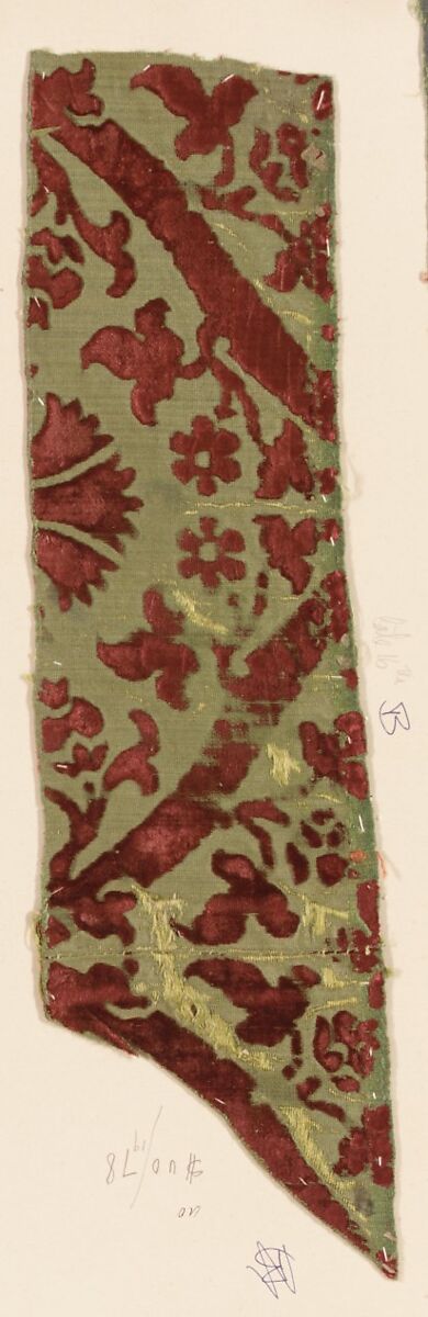 Fragment, Silk, Italian or Turkish 