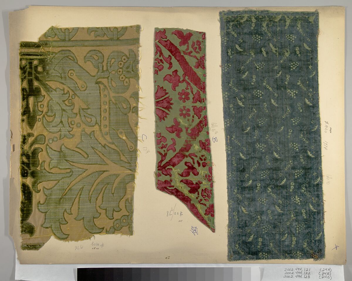 Fragment, Silk, Italian, Genoa