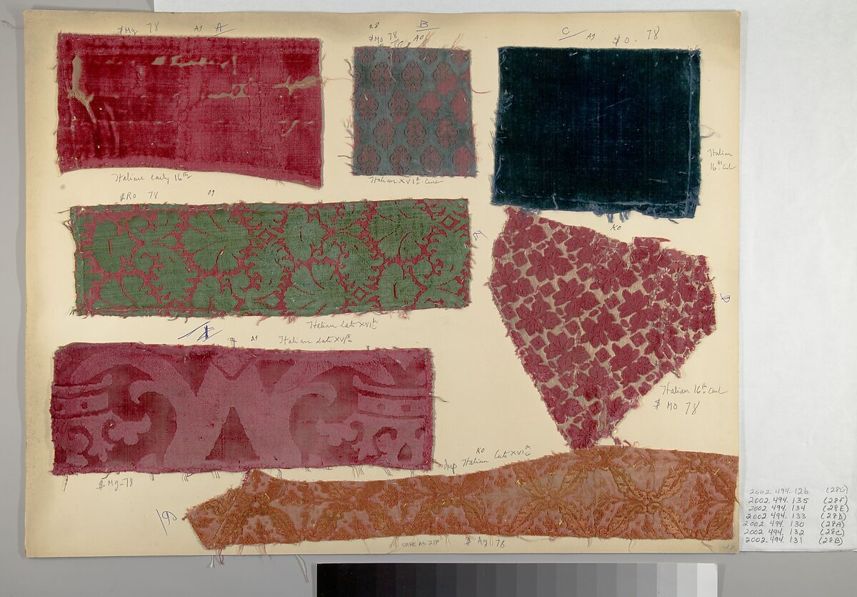 Fragment, Silk, Italian