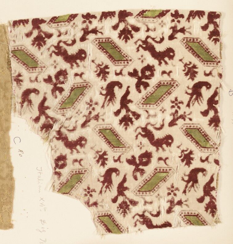 Fragment, Silk, Italian 