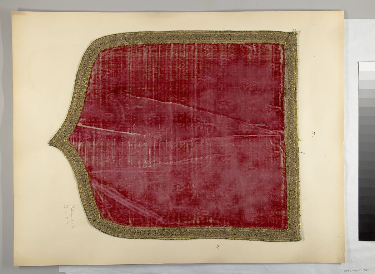 Fragment, Silk, metal thread, Italian