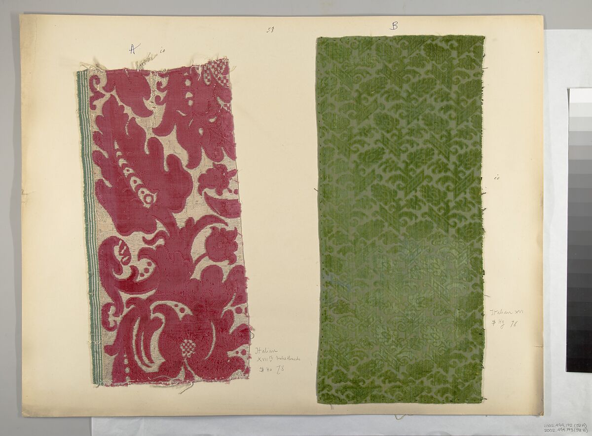 Fragment, Silk, Italian