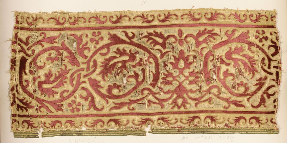 Fragment, Silk, Italian 