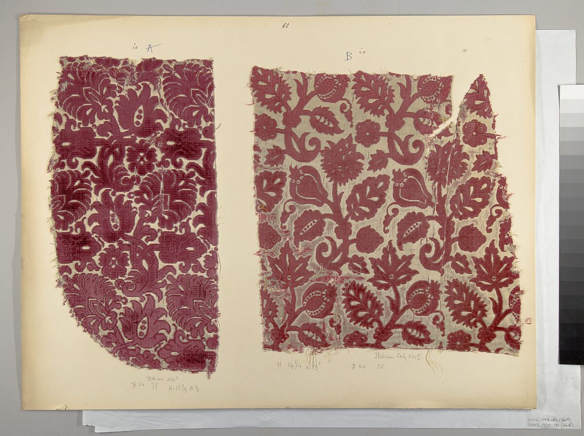 Fragment, Silk, Italian