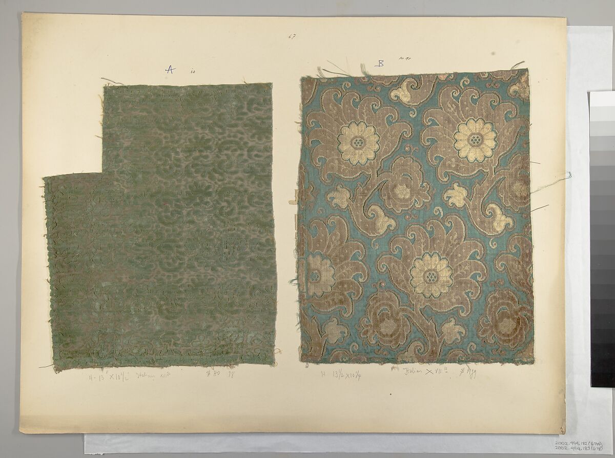 Fragment, Silk, Italian