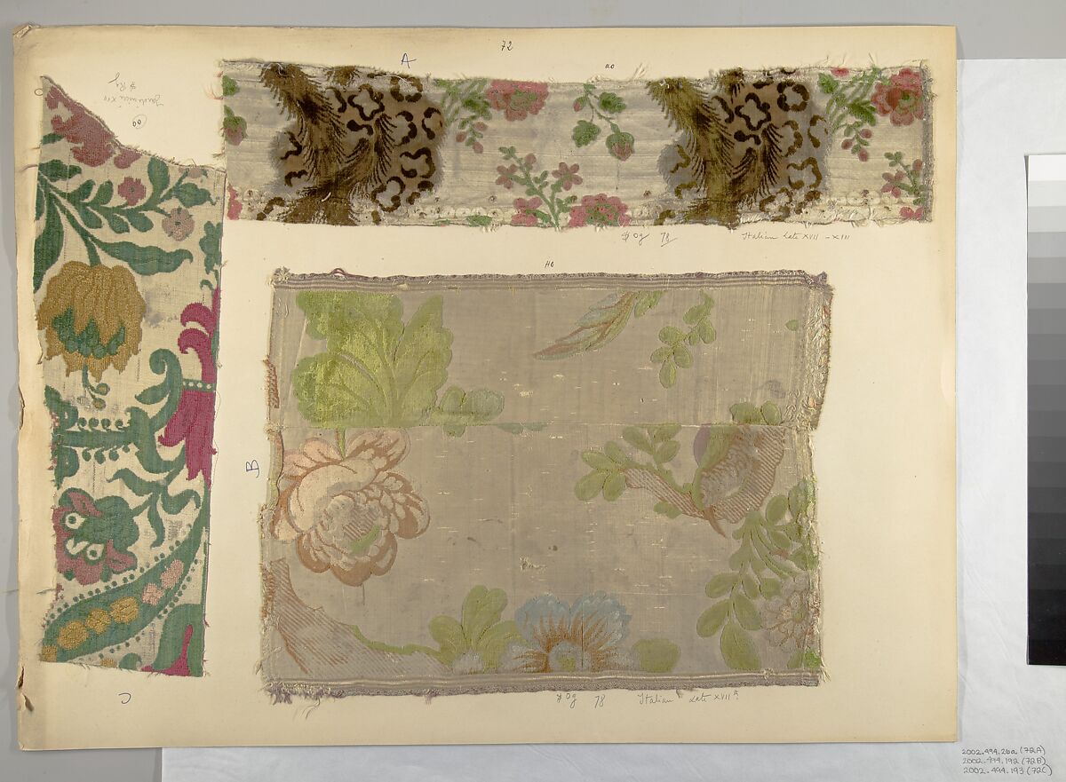 Fragment, Silk, Italian