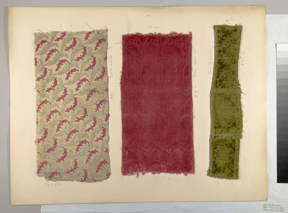 Fragment, Silk, Italian