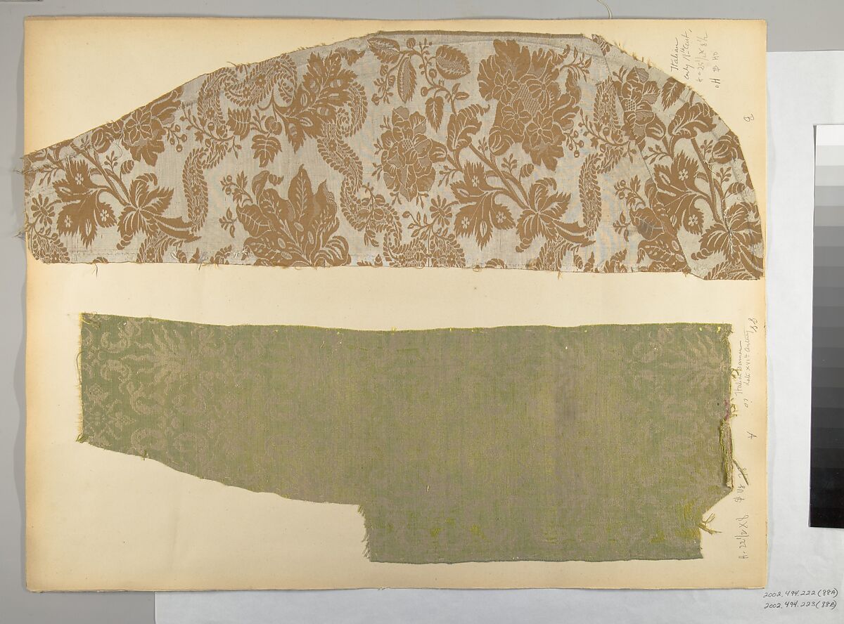 Fragment, Silk, Italian