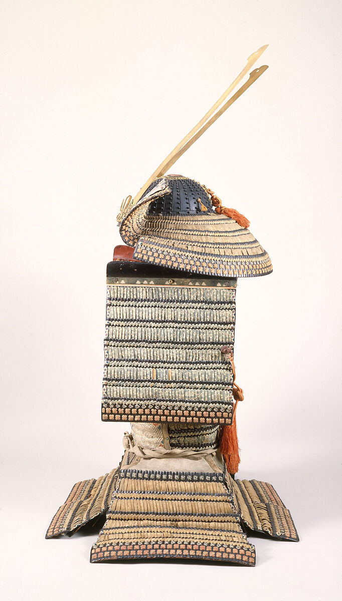 Armor (<i>Yoroi</i>), Iron, leather, lacquer, silk, gilt copper, Japanese