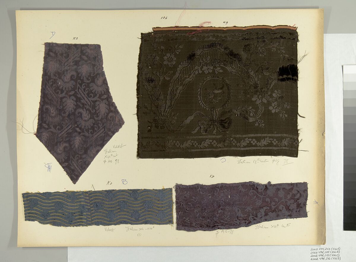 Fragment, Silk, Italian