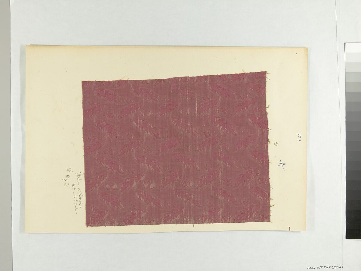 Fragment, Silk, Italian or French