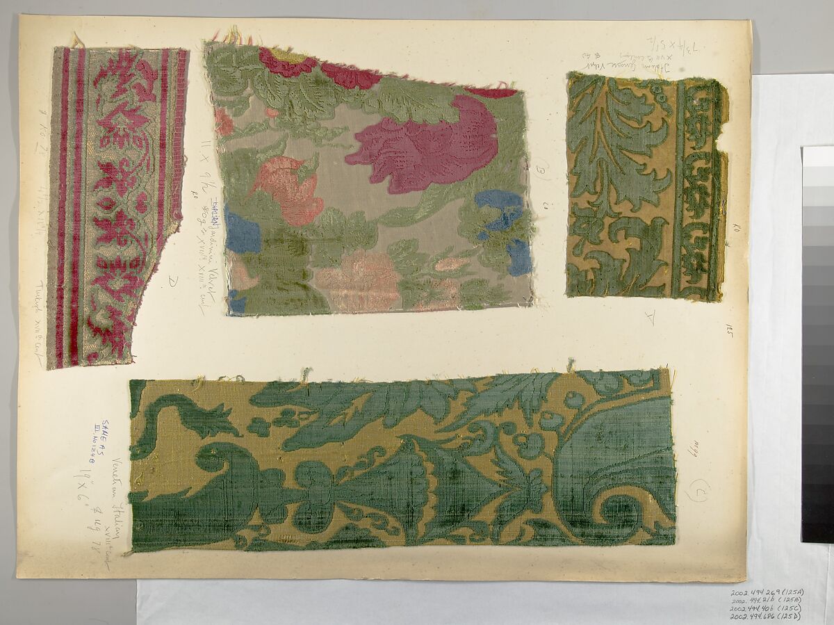 Fragment, Silk, Italian, Genoa