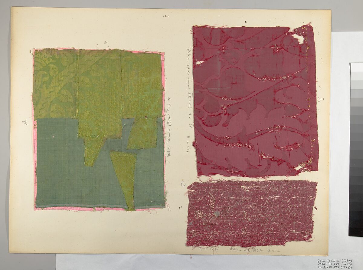 Fragment, Silk, Italian