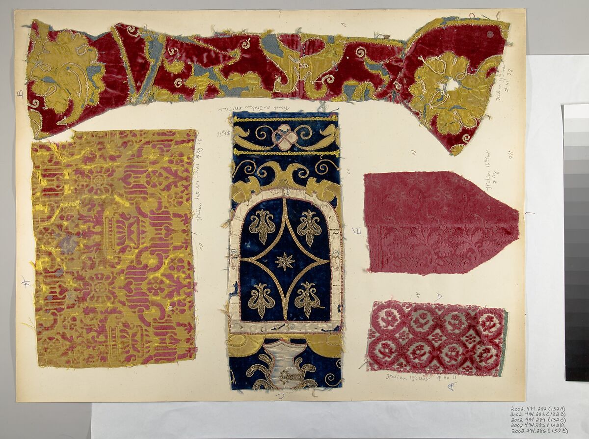 Fragment, Silk, metal thread, Italian or French