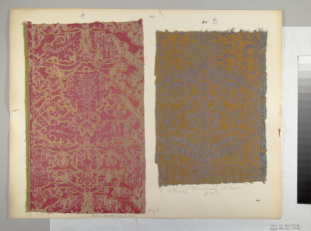 Fragment, Silk, Italian