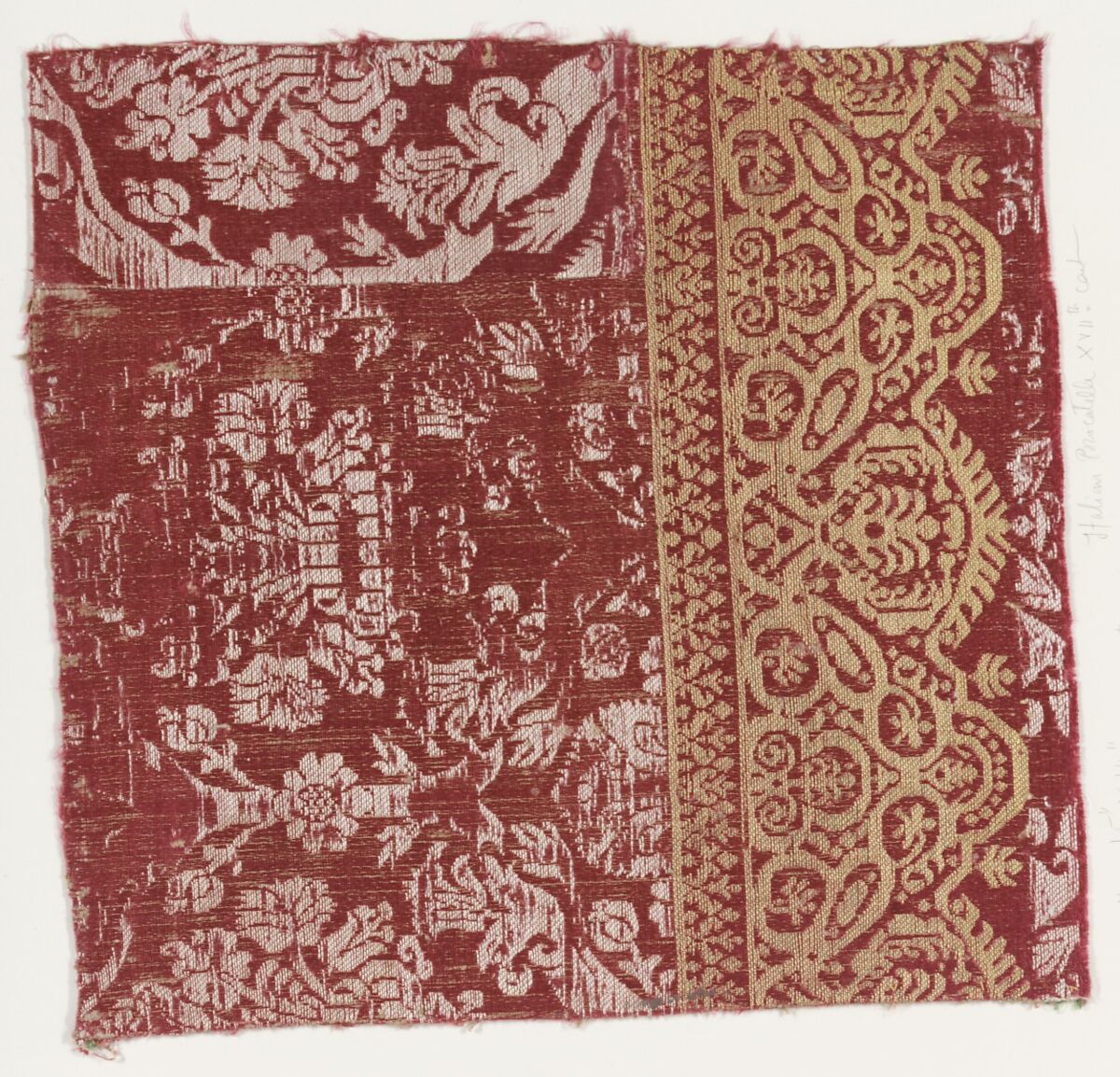 Fragment, Silk, Italian 