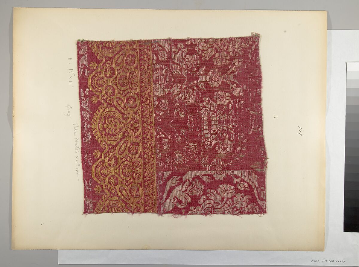 Fragment, Silk, Italian