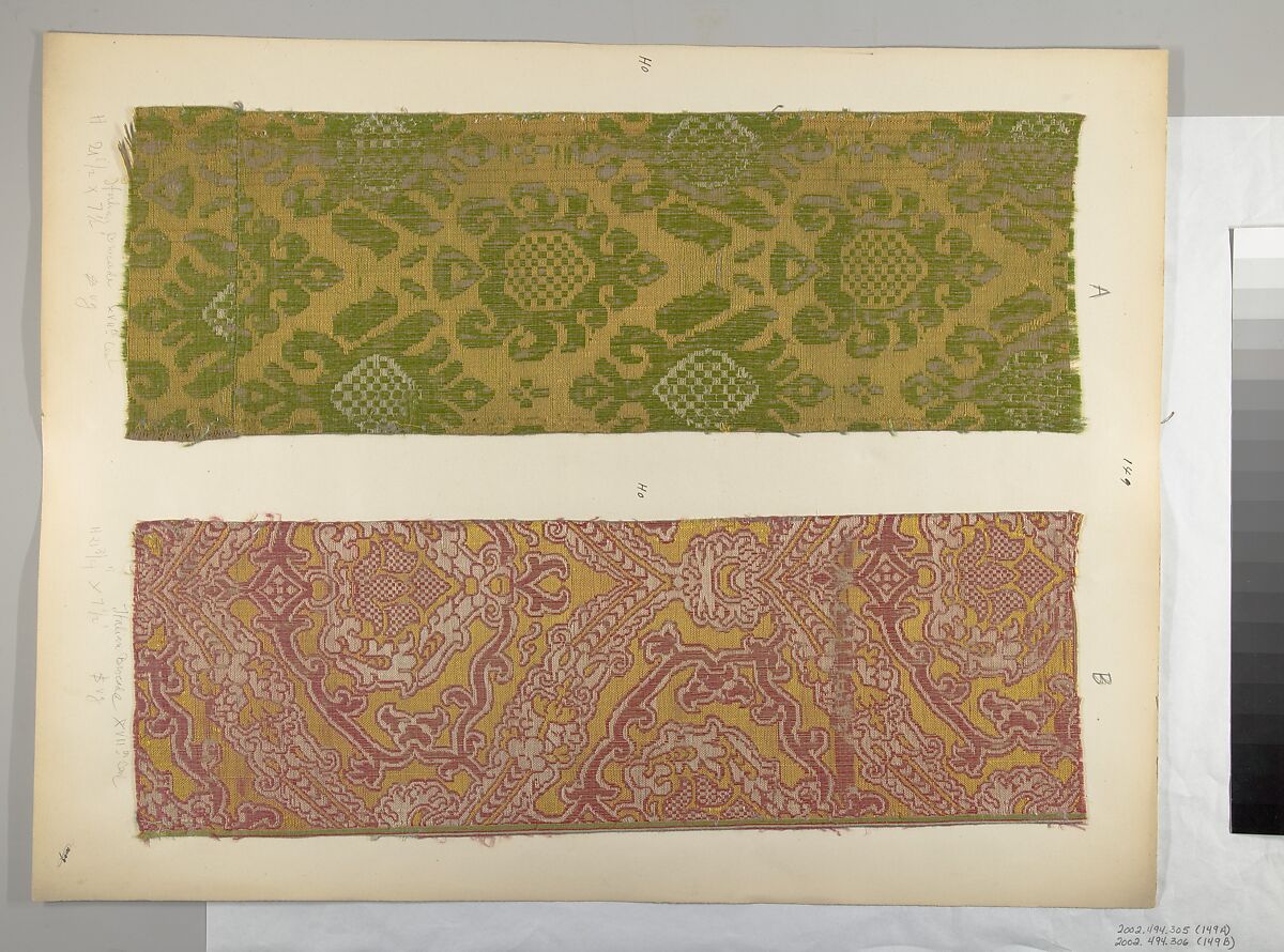 Fragment, Silk, Italian