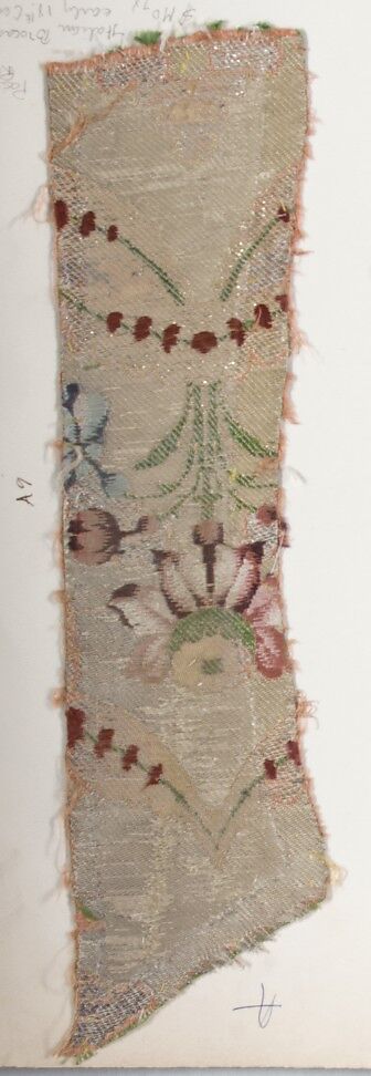 Fragment, Silk, metal thread, Italian, Venice or Russian 