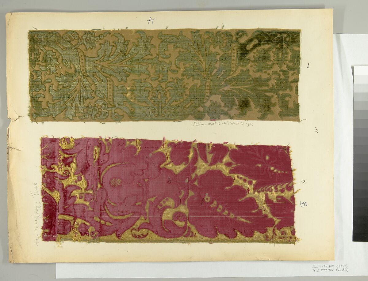 Fragment, Silk, Italian