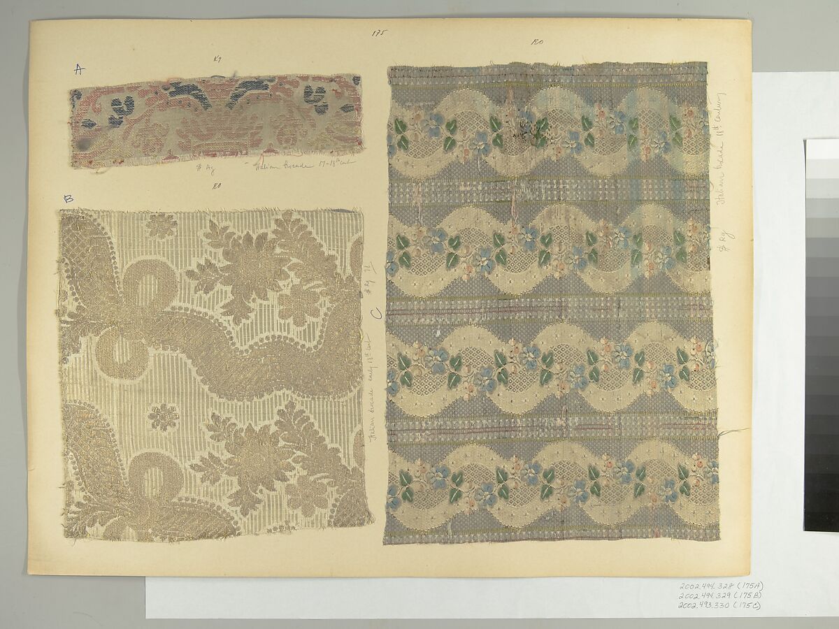 Fragment, Silk, Italian