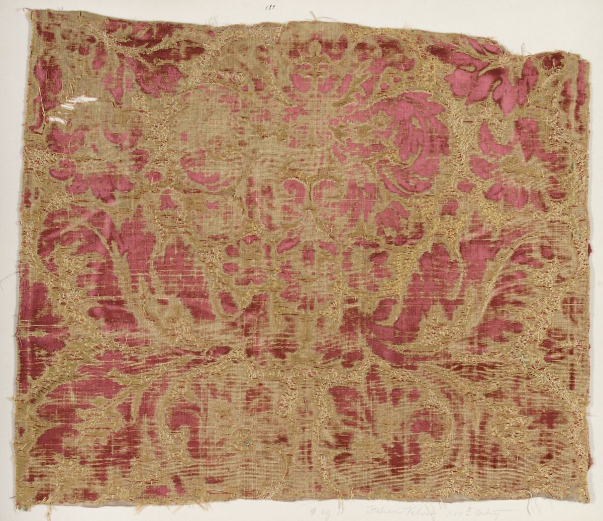 Fragment, Silk, Italian 