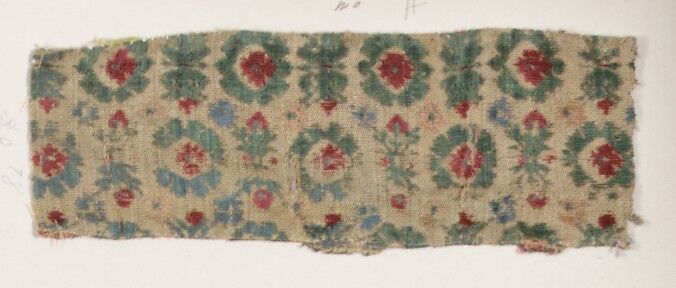 Fragment, Silk, metal thread, Italian 