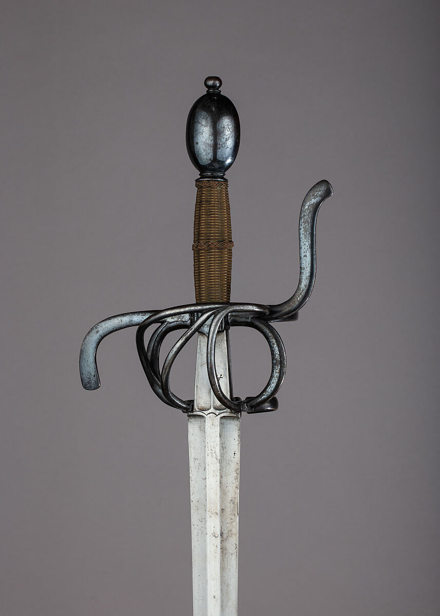 Rapier, Steel, brass, copper, wood, German, Saxony