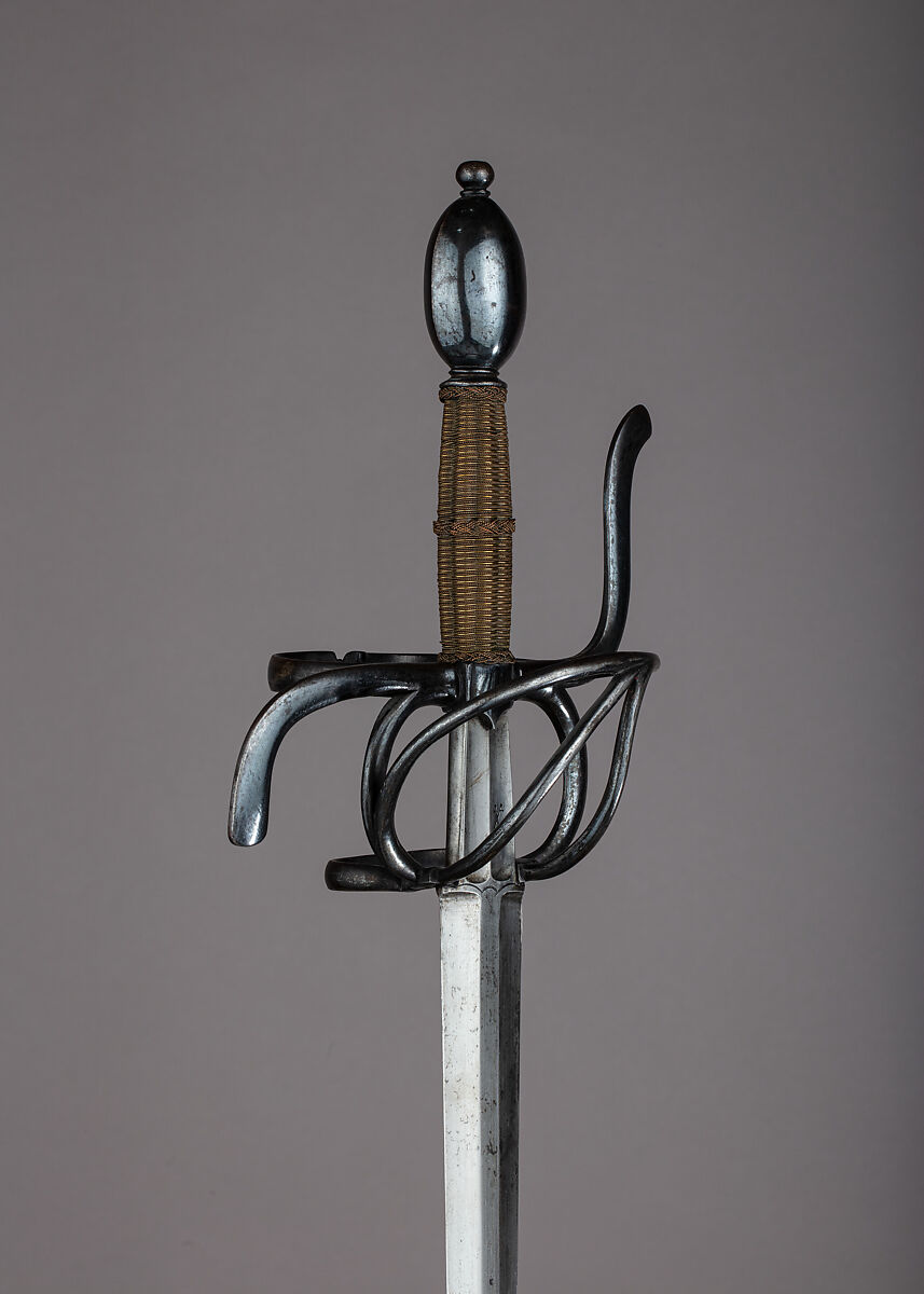 Rapier, Steel, brass, copper, wood, German, Saxony