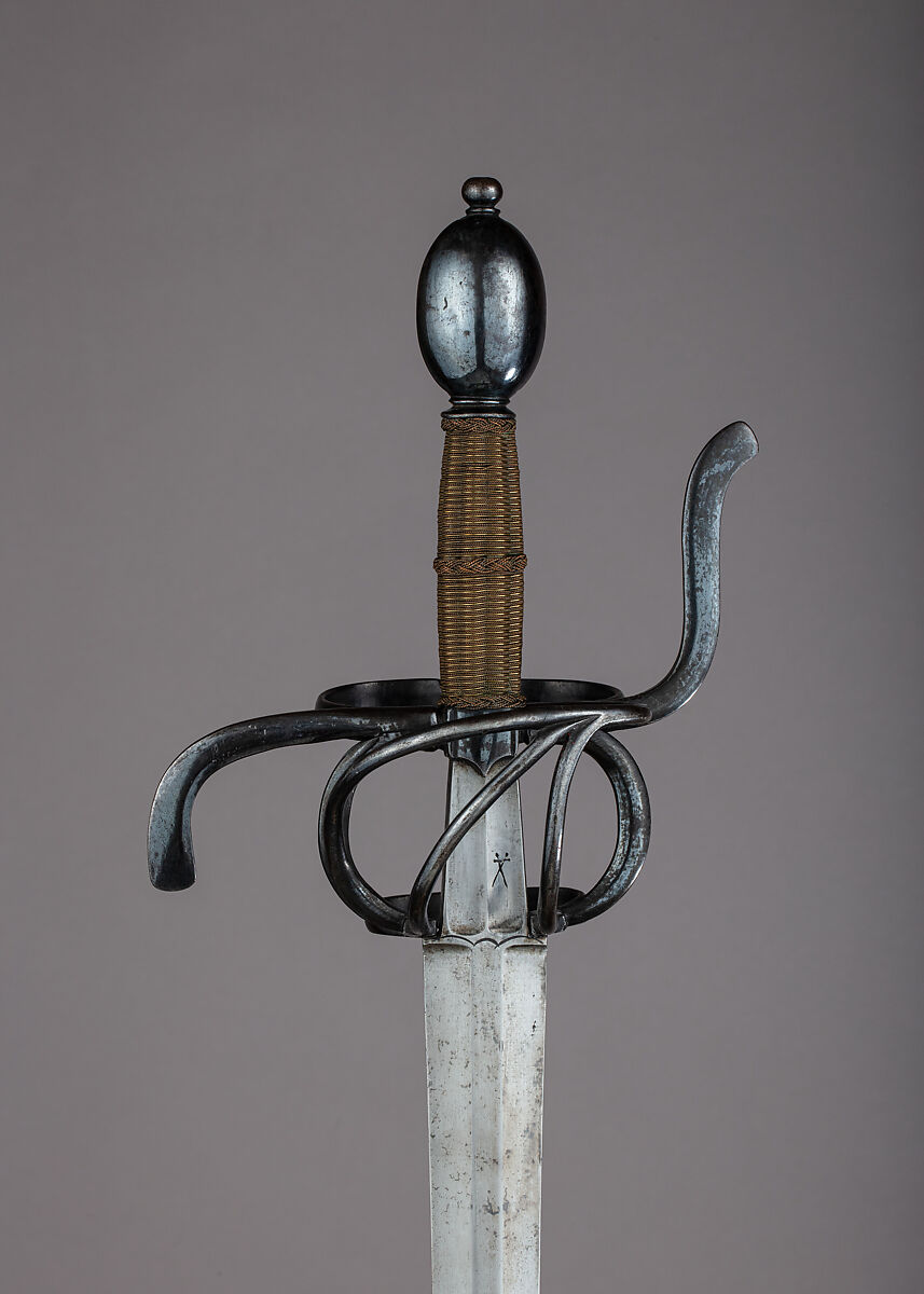 Rapier, Steel, brass, copper, wood, German, Saxony