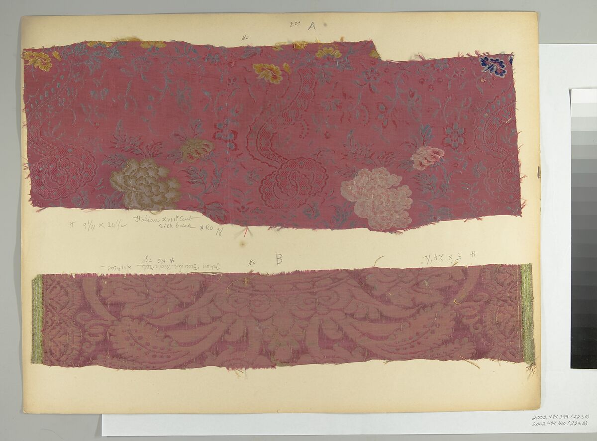 Fragment, Silk, Italian