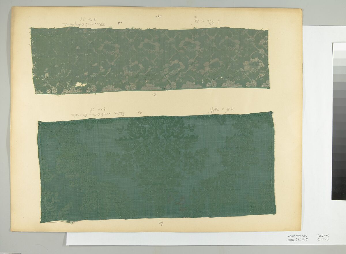 Fragment, Silk, Italian