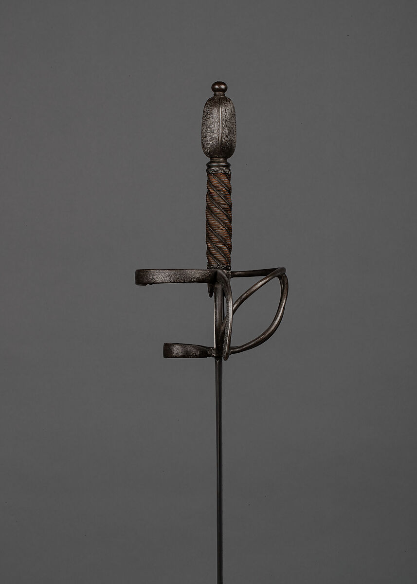 Rapier, Peter Tesche (German, Solingen, active mid-17th century), Steel, copper, wood, German