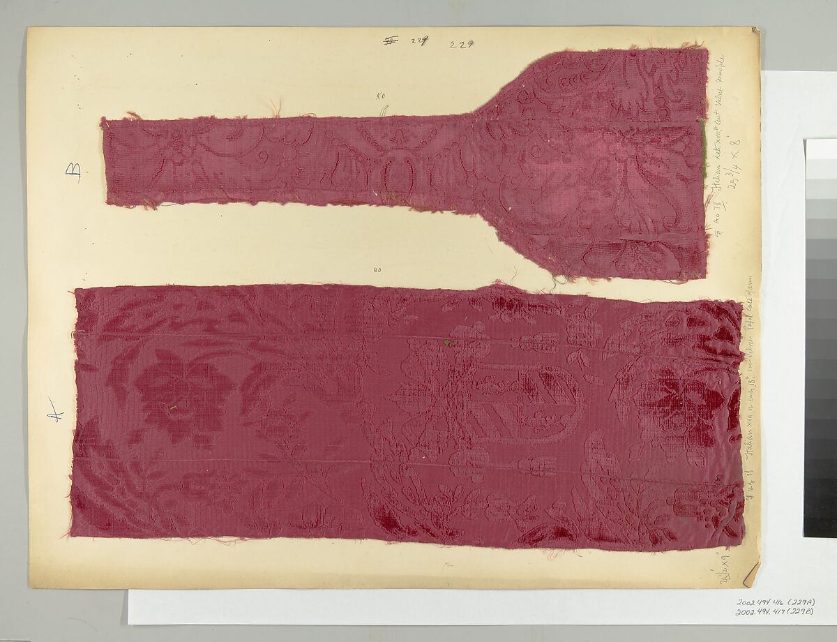 Fragment, Silk, Italian