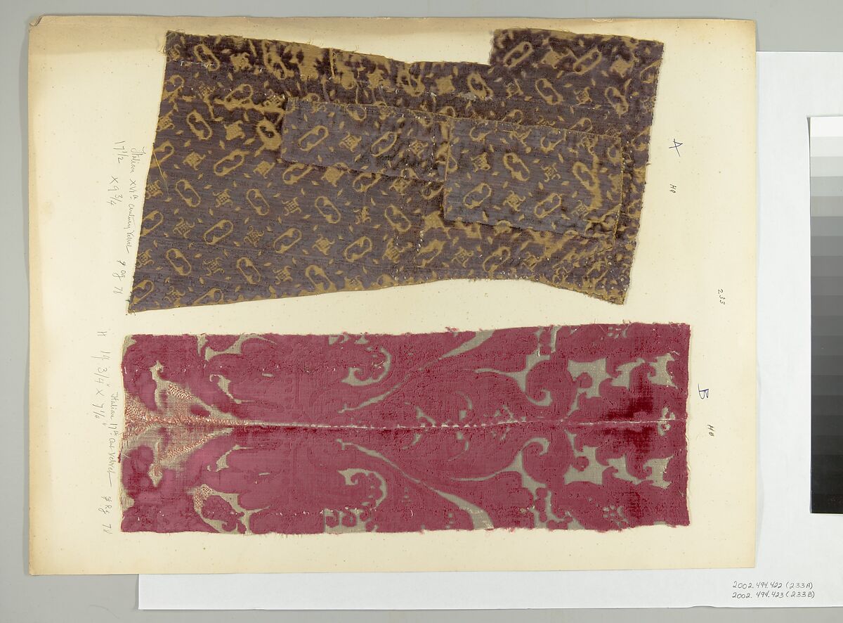 Fragment, Silk, Italian