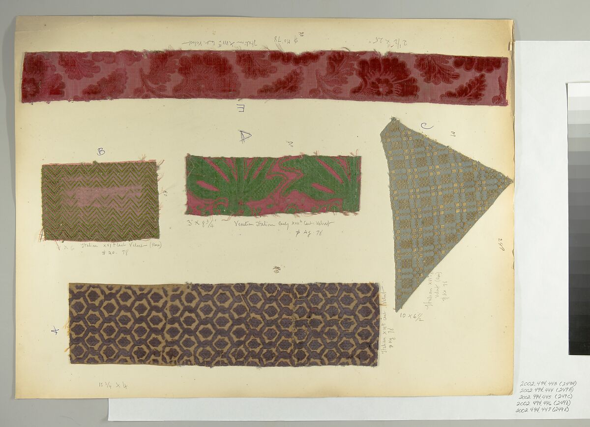 Fragment, Silk, Italian