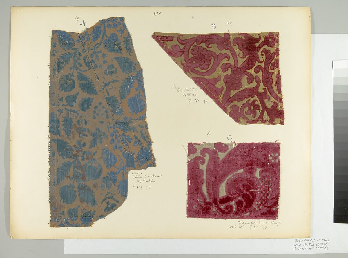Fragment, Silk, Italian