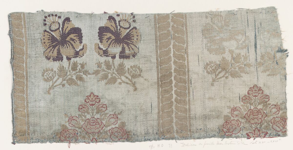 Fragment, Silk, Italian or Near Eastern 