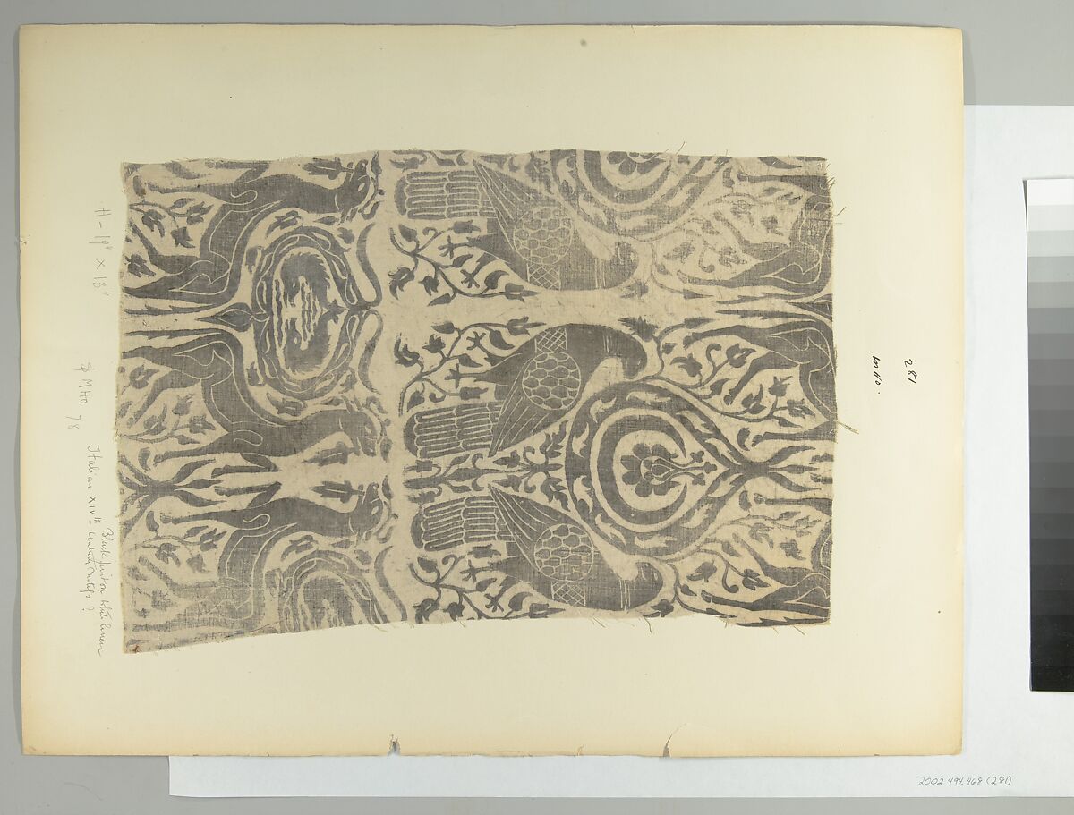 Fragment, Linen, Italian