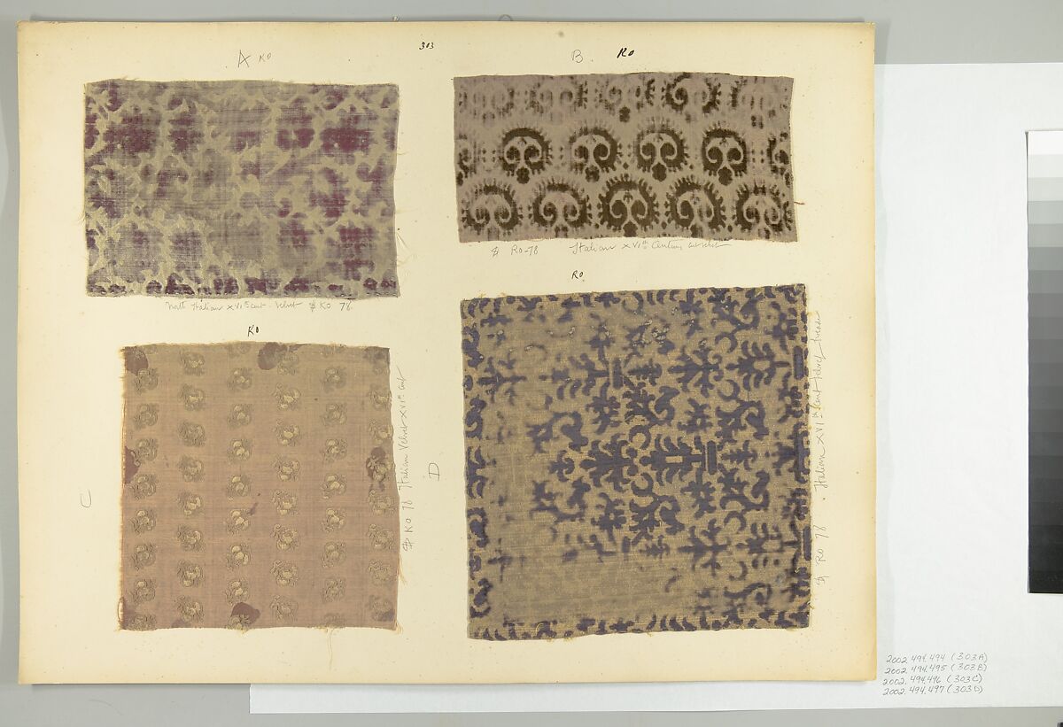 Fragment, Silk, Italian