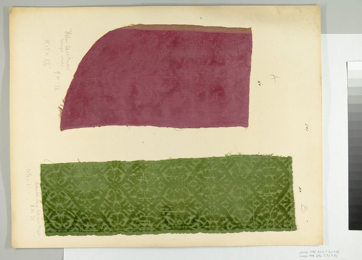 Fragment, Silk, Italian
