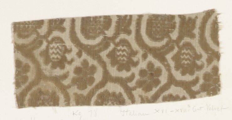 Fragment, Silk, Italian 