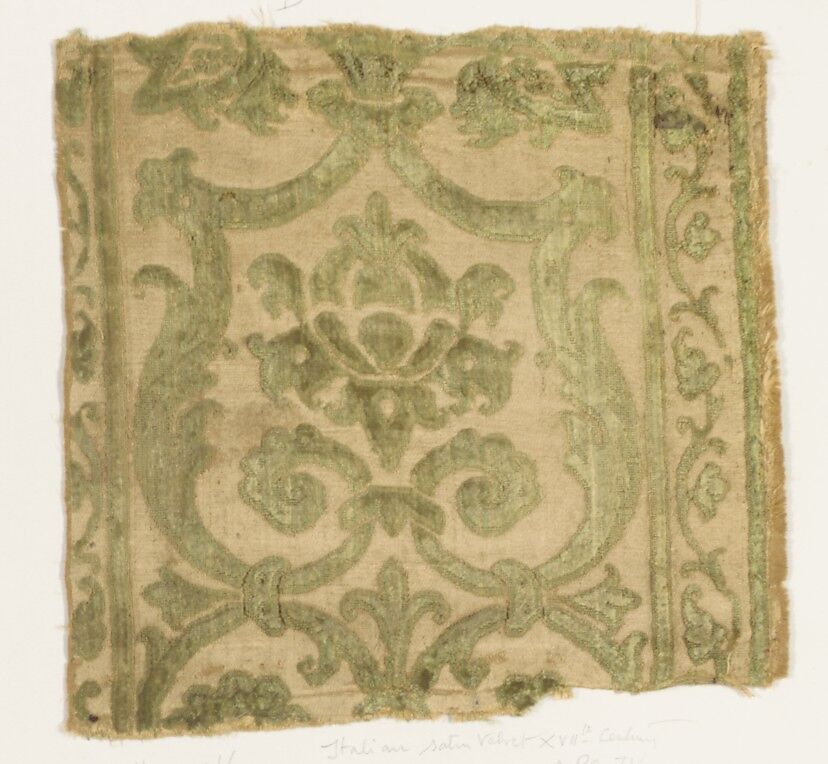 Fragment, Silk, Italian 