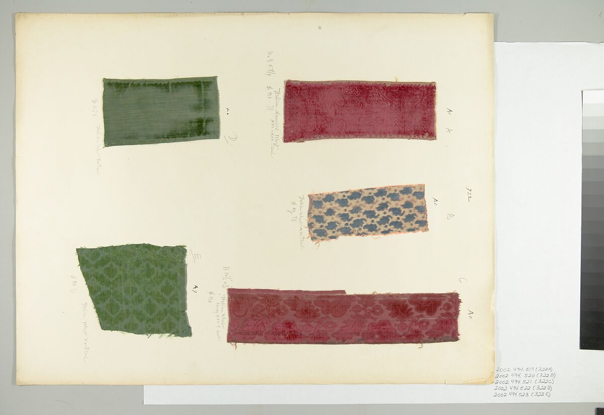 Fragment, Silk, Italian