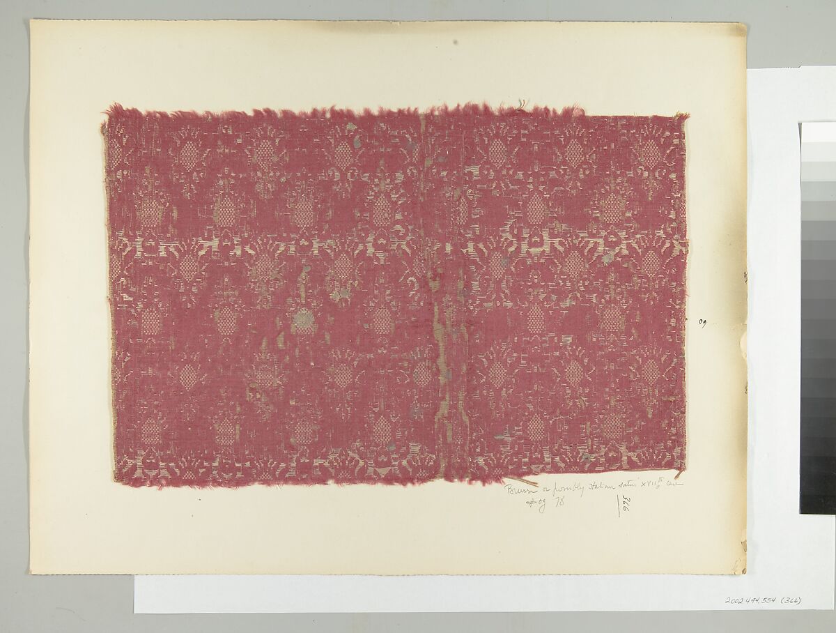 Fragment, Silk, Italian