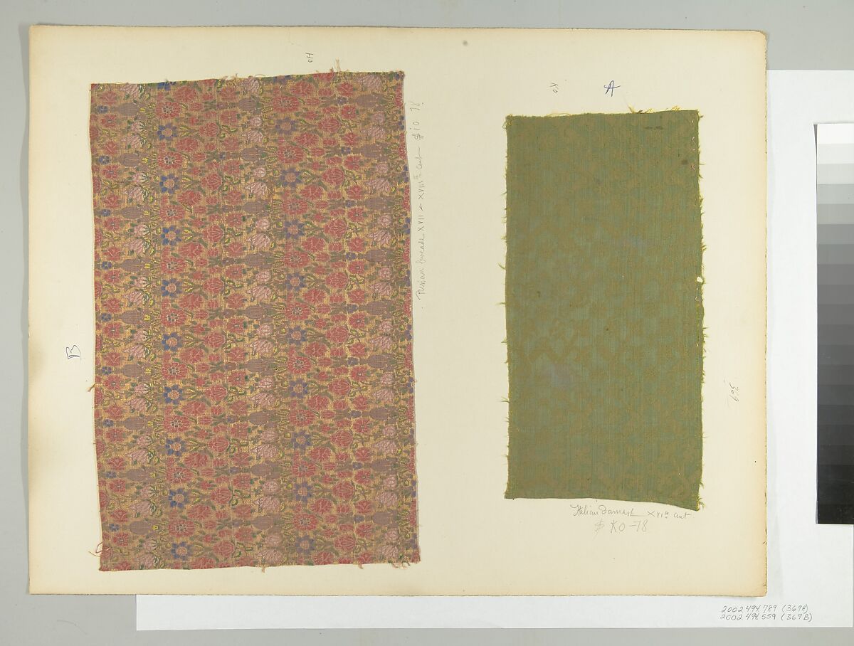 Fragment, Silk, Italian