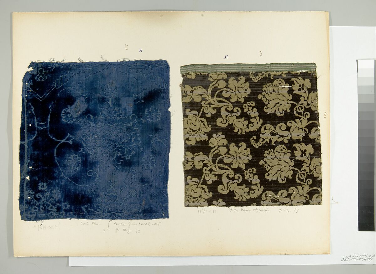 Fragment, Silk, Italian